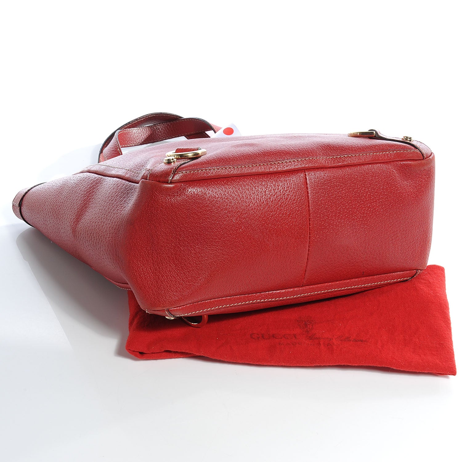 Gucci Leather Abbey Tote Red 6 of 11