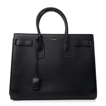 Saint Laurent Calfskin Large Sac de Jour Carryall Navy 1 of 12