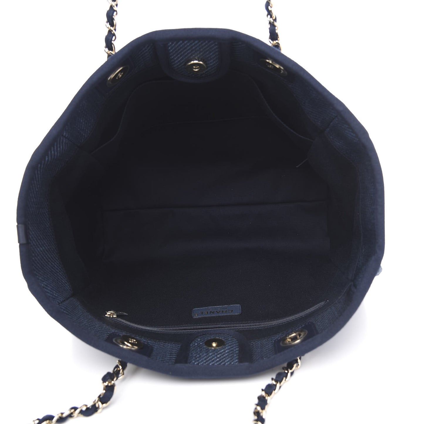 Denim Small Deauville Tote Dark Blue