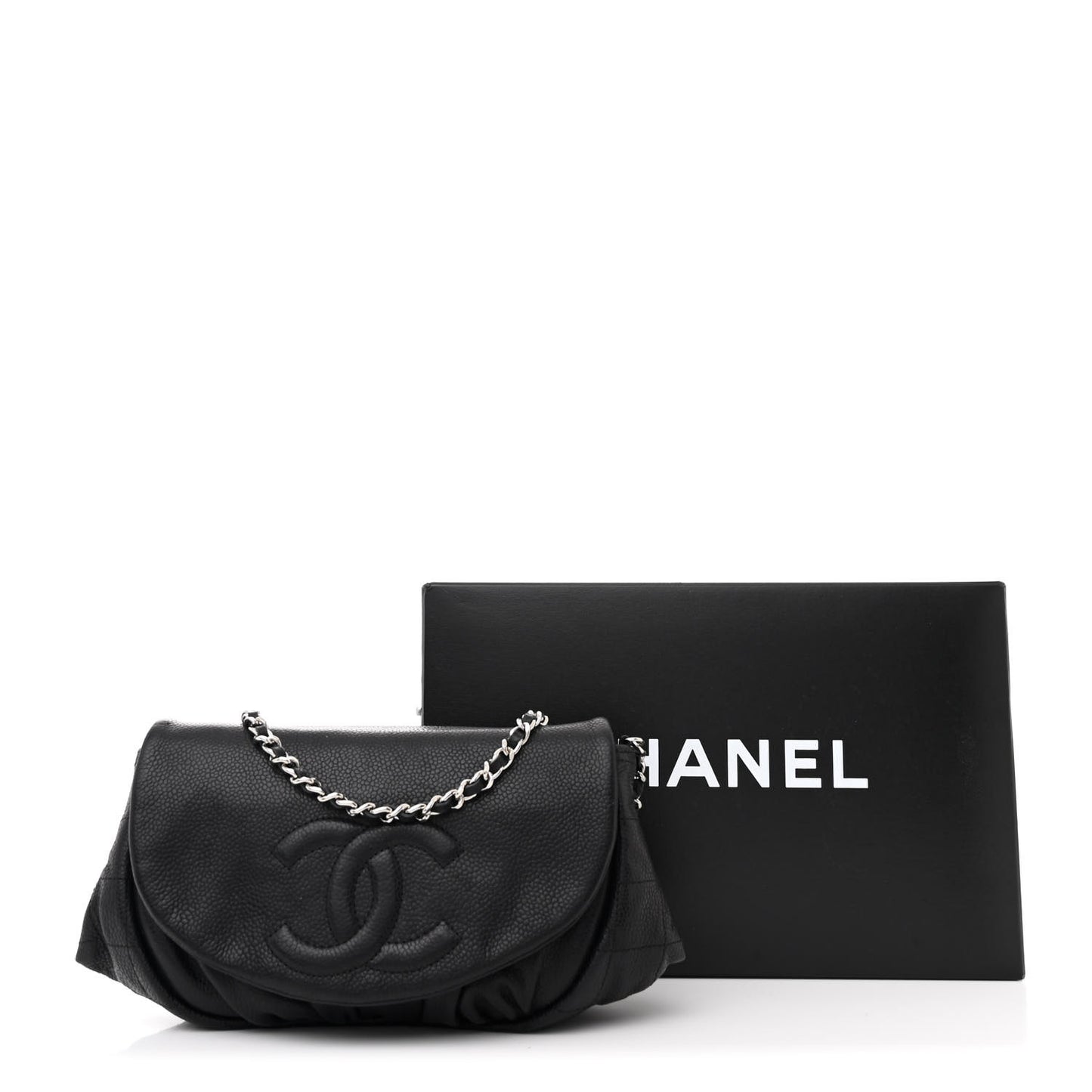 Caviar Half Moon Wallet On Chain WOC Black
