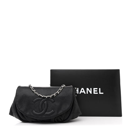 Chanel Caviar Half Moon Wallet On Chain WOC Black 12 of 12