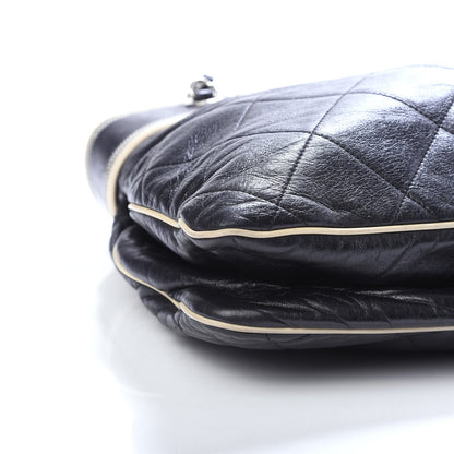 Chanel Lambskin Quilted North South Tote Black 9 of 11
