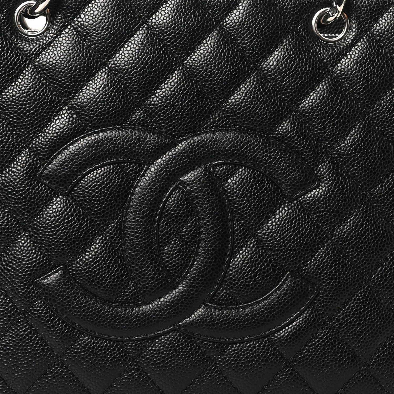 Chanel Caviar Quilted Grand Shopping Tote GST Black 8 of 10