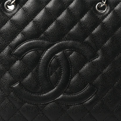 Chanel Caviar Quilted Grand Shopping Tote GST Black 8 of 10