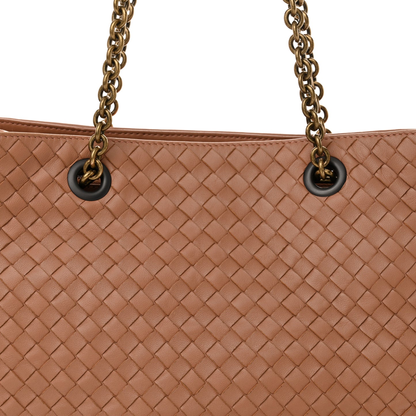 Nappa Intrecciato Medium Tote Dusty Rose