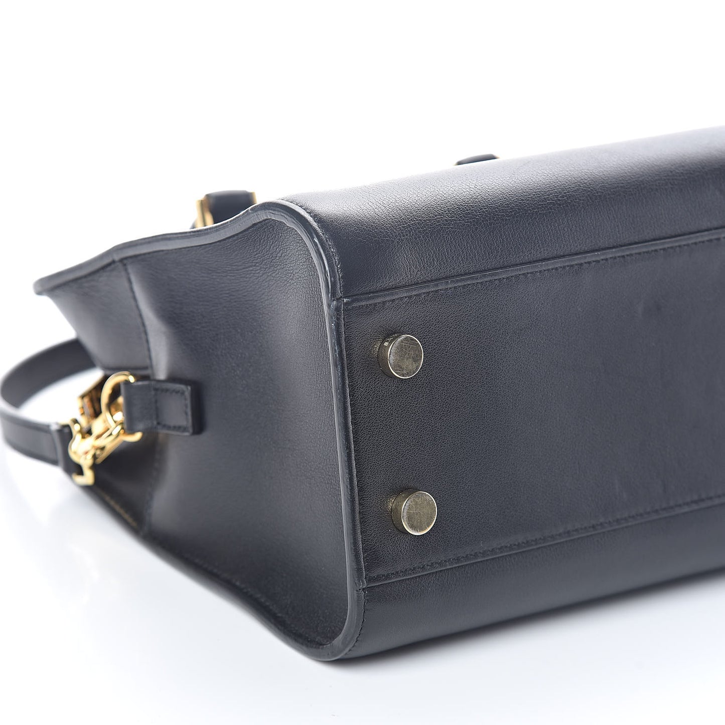 Calfskin Monogram Baby Cabas Black