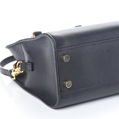 Saint Laurent Calfskin Monogram Baby Cabas Black 8 of 9