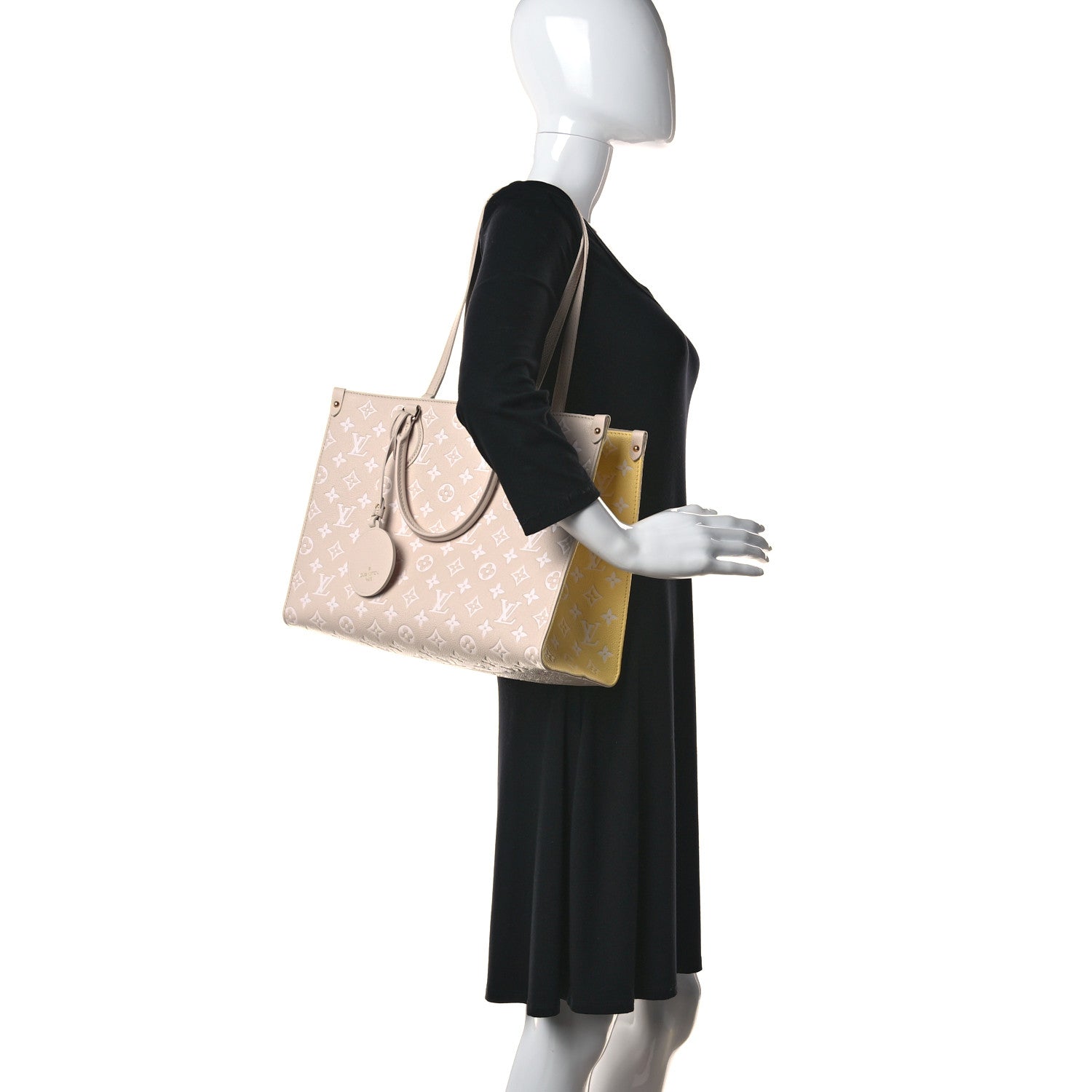 Louis Vuitton Empreinte Monogram Spring In The City Onthego MM Beige Pink Yellow 2 of 9