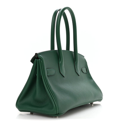 Hermes Evercolor Shoulder Birkin Light 29 Vert Moyen 3 of 11