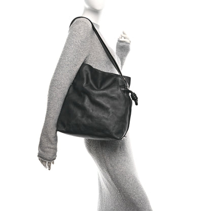 Loewe Calfskin Large Flamenco Knot Bag Black 2 of 10