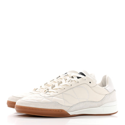 Chanel Suede Calfskin Quilted Sneakers 38 White 3 of 11