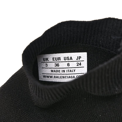 Balenciaga Neoprene Knit Womens Speed Sneakers 36 Black White 9 of 9