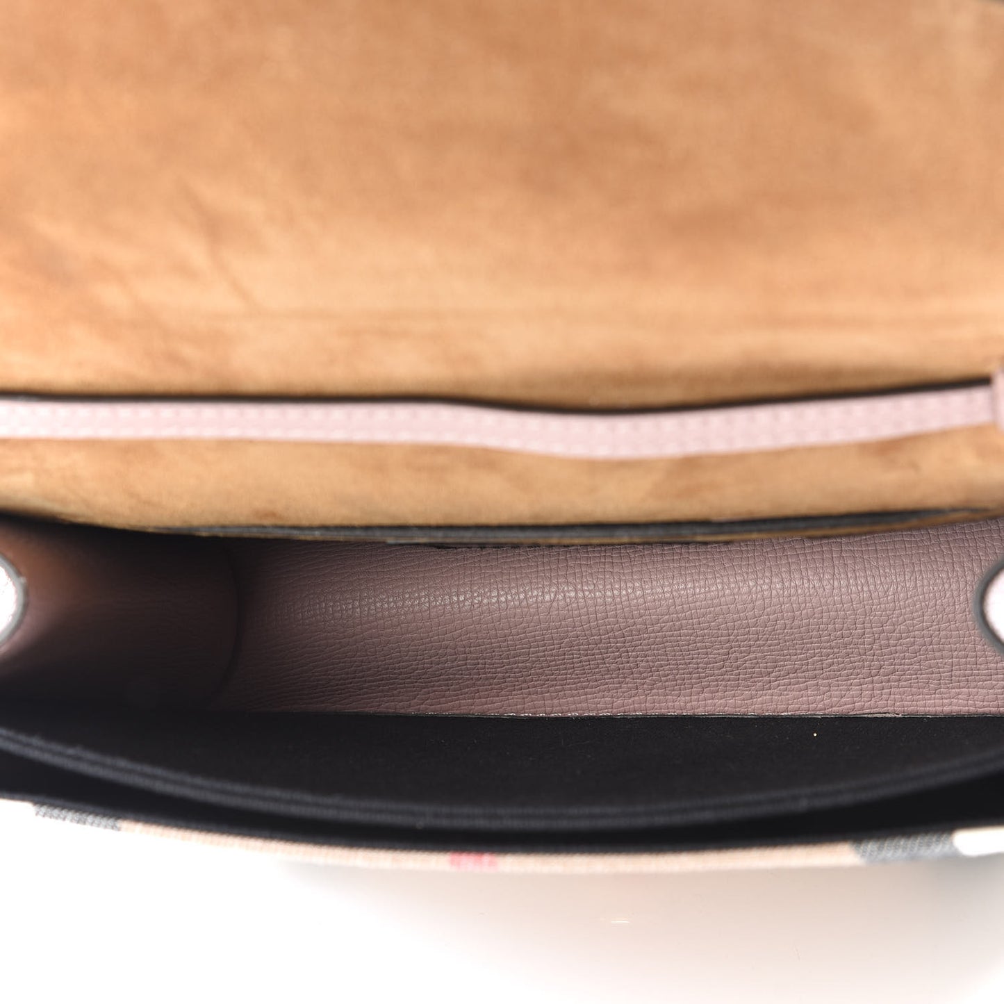 Derby Calfskin House Check Small Macken Crossbody Bag Pale Orchid