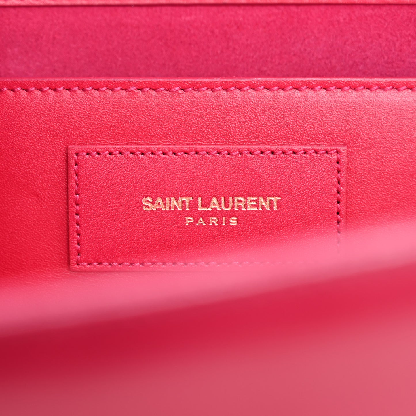 Smooth Calfskin Classic Monogram Cassandre Clutch Lipstick Fuchsia