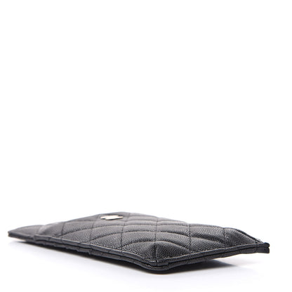 Chanel Caviar Quilted Classic Flat Wallet Pouch Black 4 of 8