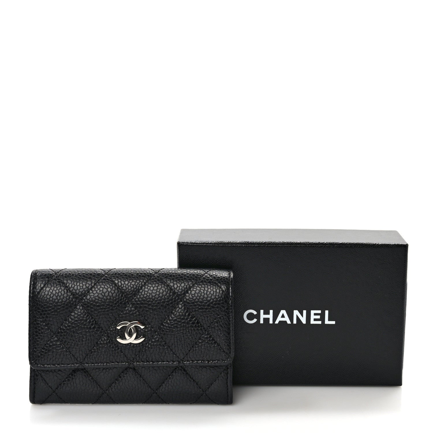 Chanel Caviar Quilted Flap Card Holder Black 9 of 9