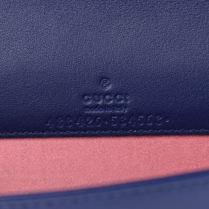 Gucci Velvet Matelasse GG Marmont Mini Bag Cobalt Blue 6 of 11