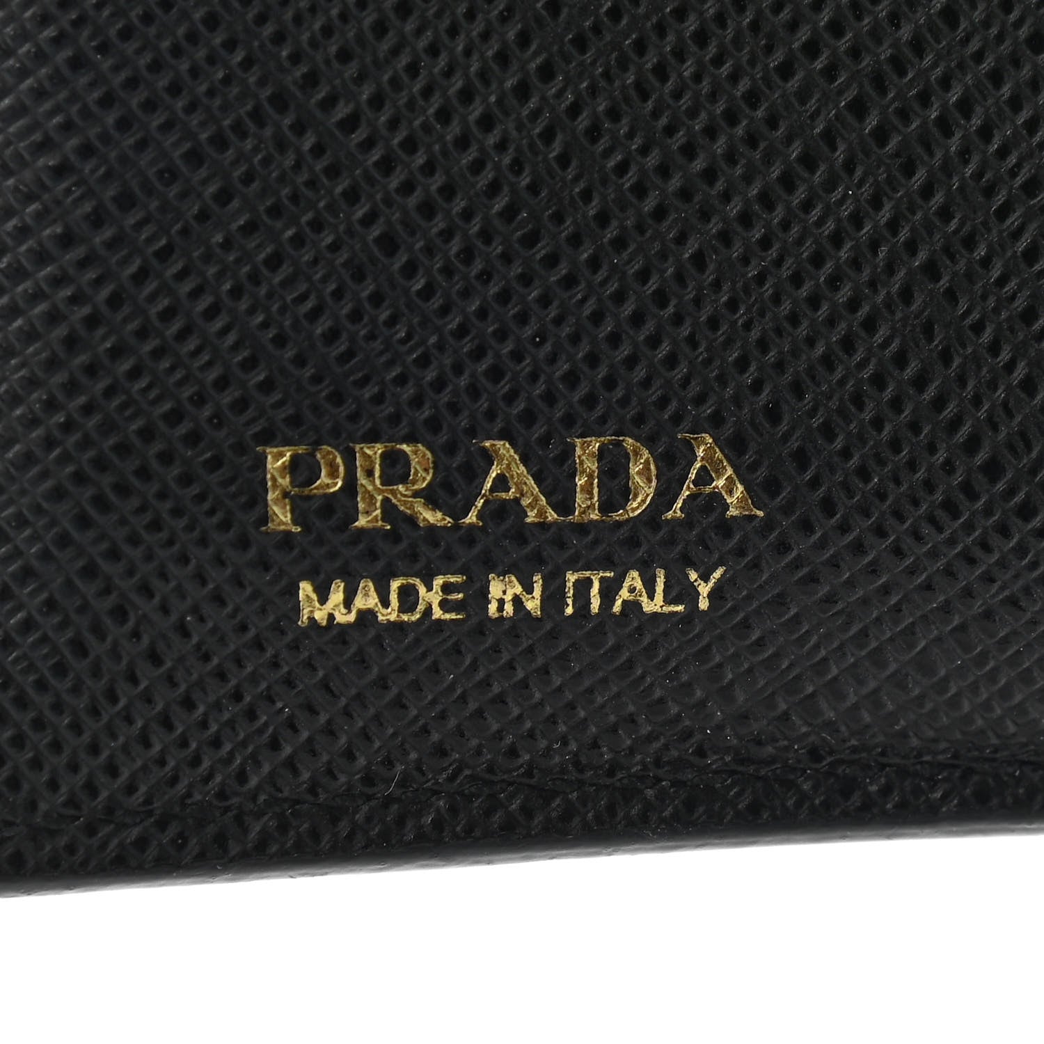 Prada Saffiano Shine Bi-Fold Wallet Black 6 of 9