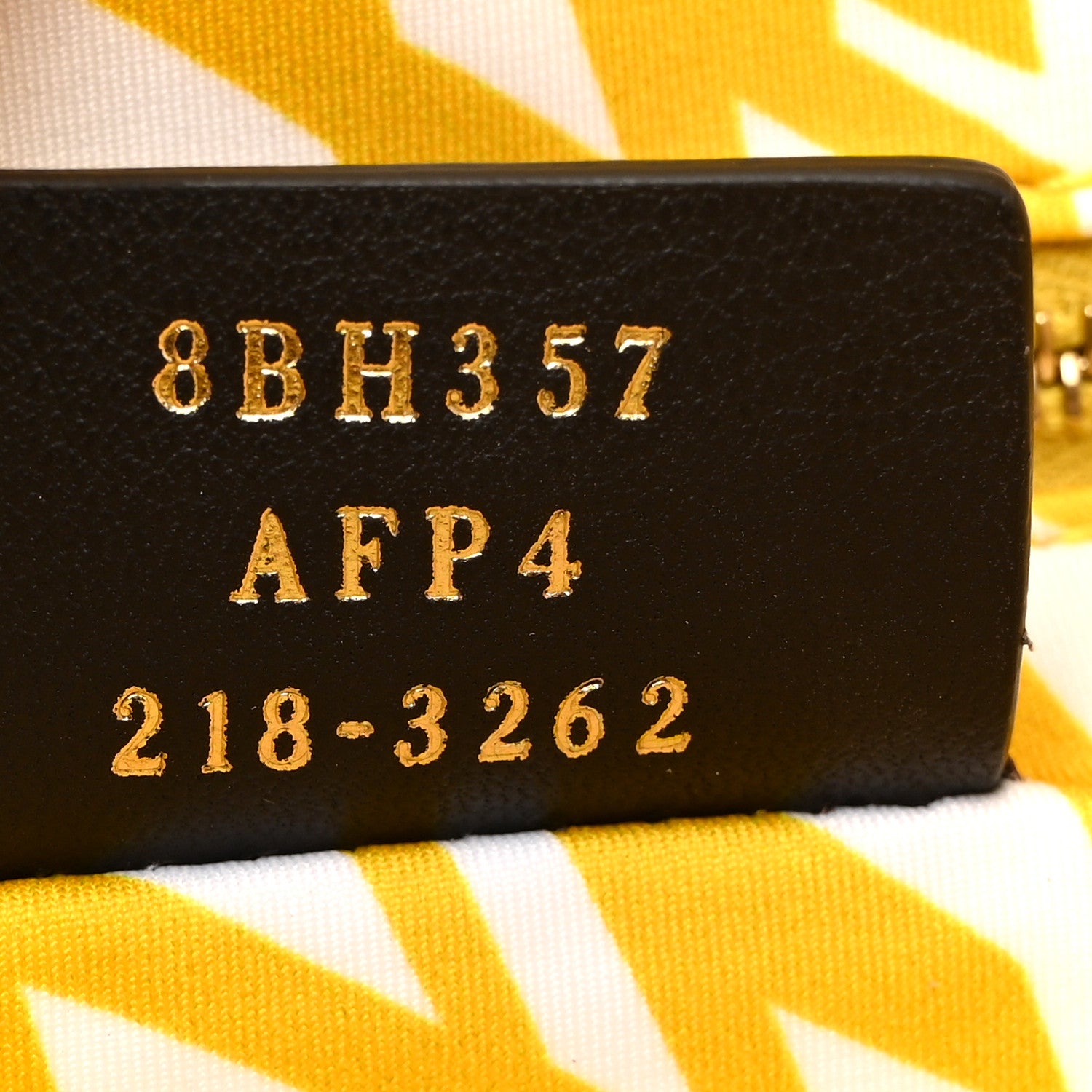 Fendi X SARAH COLEMAN Glazed Canvas Vitello King FF Vertigo Shopping Tote Bag Mimosa White 7 of 12