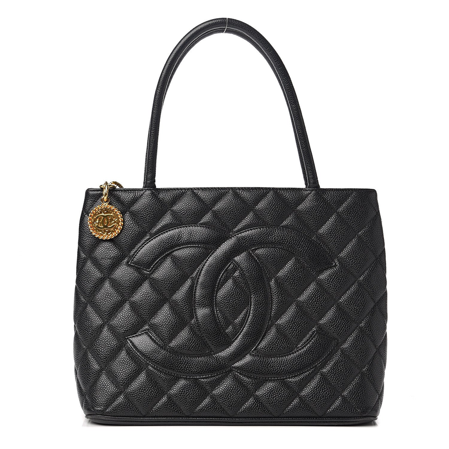 Chanel Caviar Quilted Medallion Tote Black 1 of 12