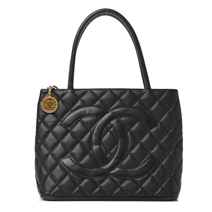 Chanel Caviar Quilted Medallion Tote Black 1 of 12
