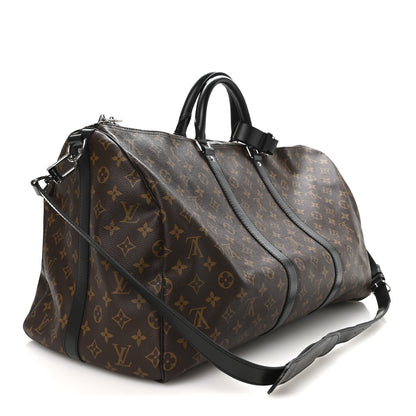 Louis Vuitton Monogram Macassar Keepall Bandouliere 55 2 of 8