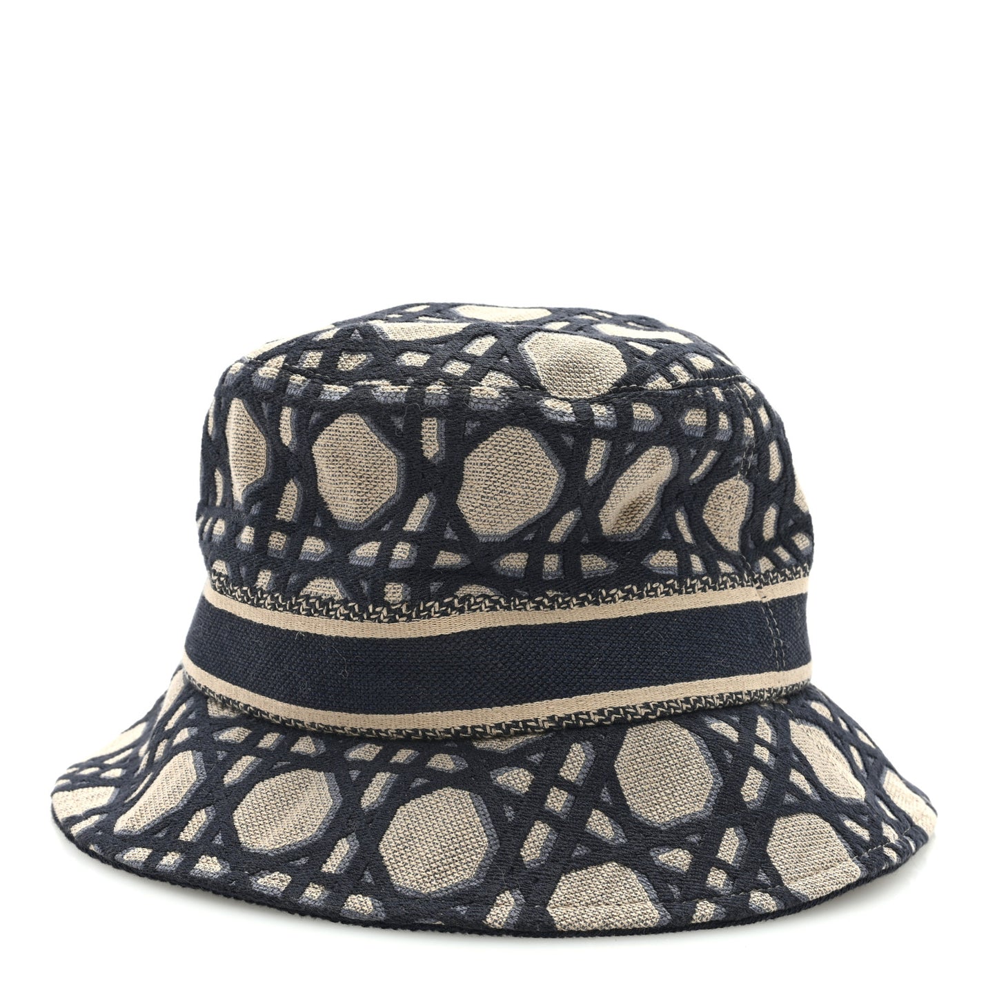 Macrocannage Small Brim D-Bobby Bucket Hat 58 Blue