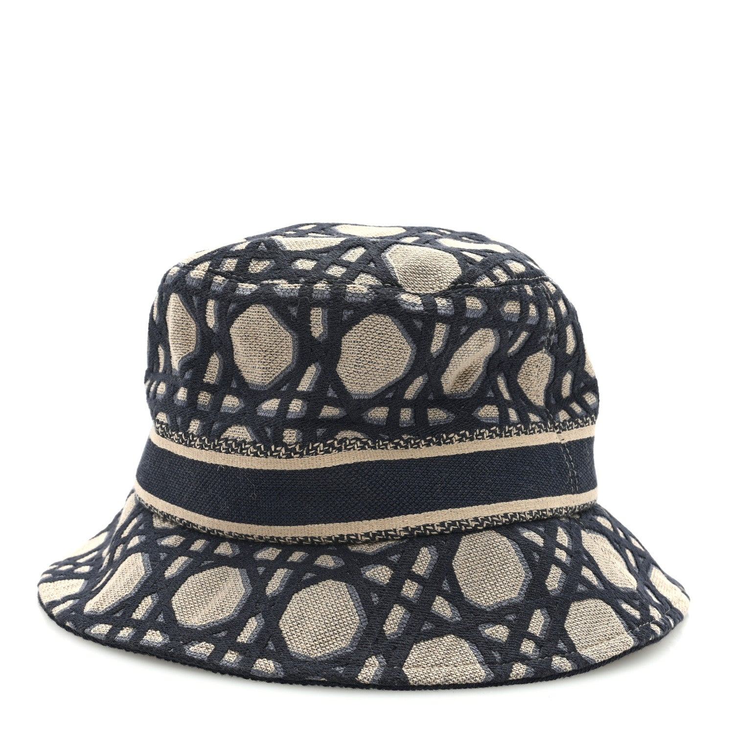 Christian Dior Macrocannage Small Brim D-Bobby Bucket Hat 58 Blue 3 of 7