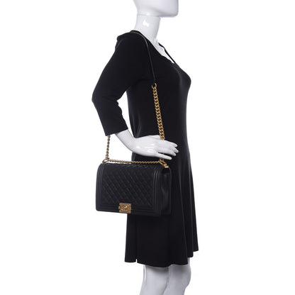 Chanel Caviar Quilted New Medium Boy Flap Black 2 of 10