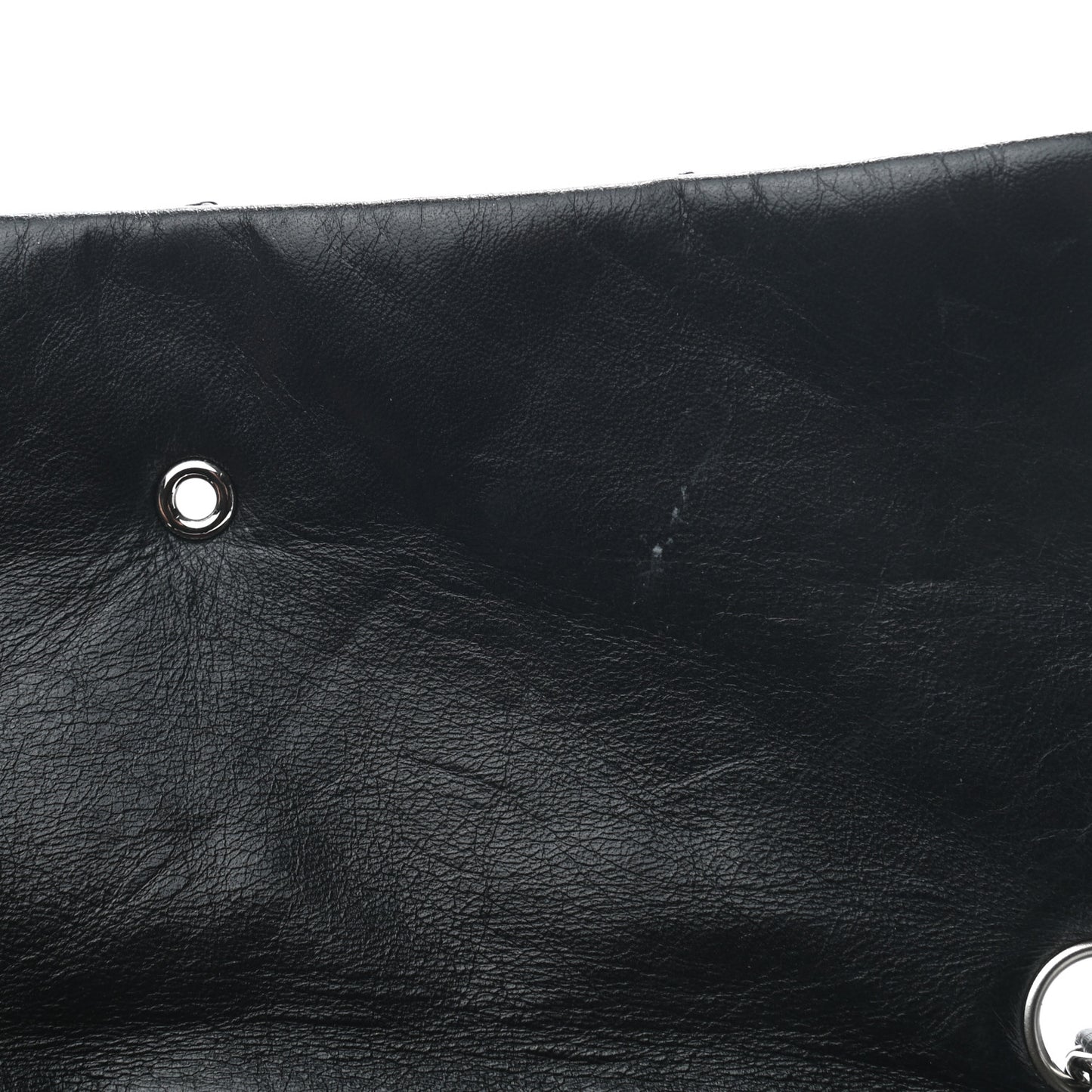 Lambskin Diamond Stitched CC Flap Shoulder Bag Black