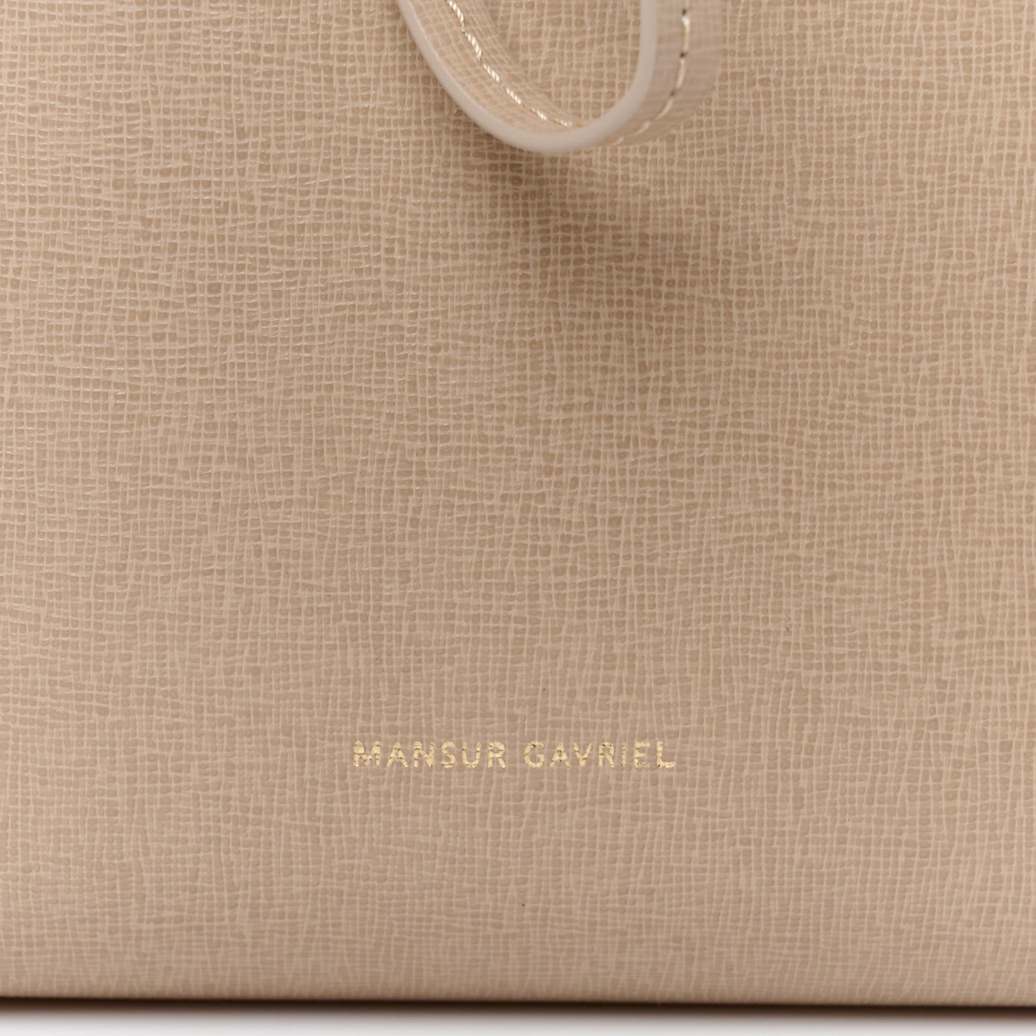 Mansur Gavriel Saffiano Mini Mini Bucket Bag Beige 7 of 9