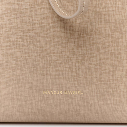 Mansur Gavriel Saffiano Mini Mini Bucket Bag Beige 7 of 9