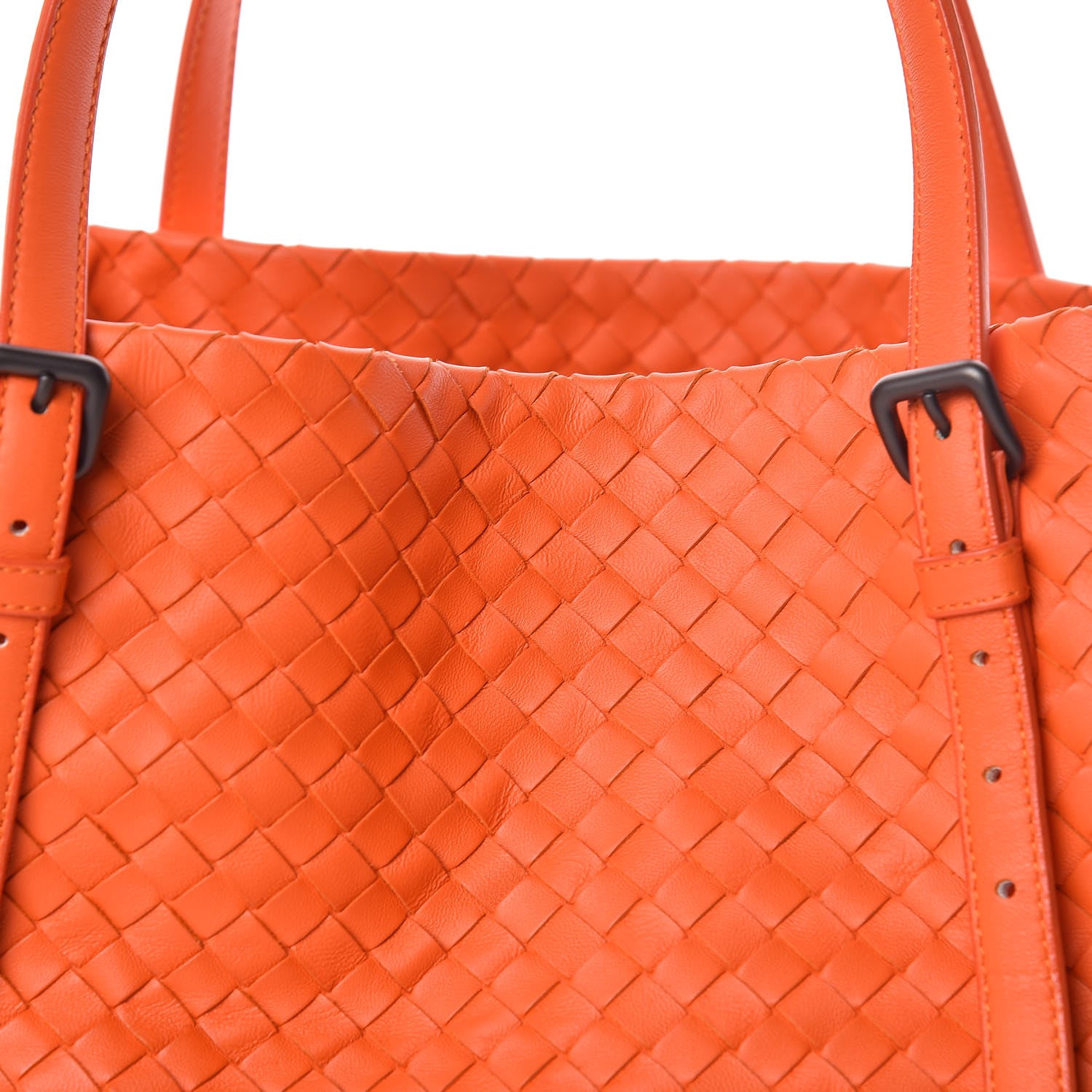 Bottega Veneta Nappa Intrecciato Medium Seamless Tote Tangerine 9 of 9