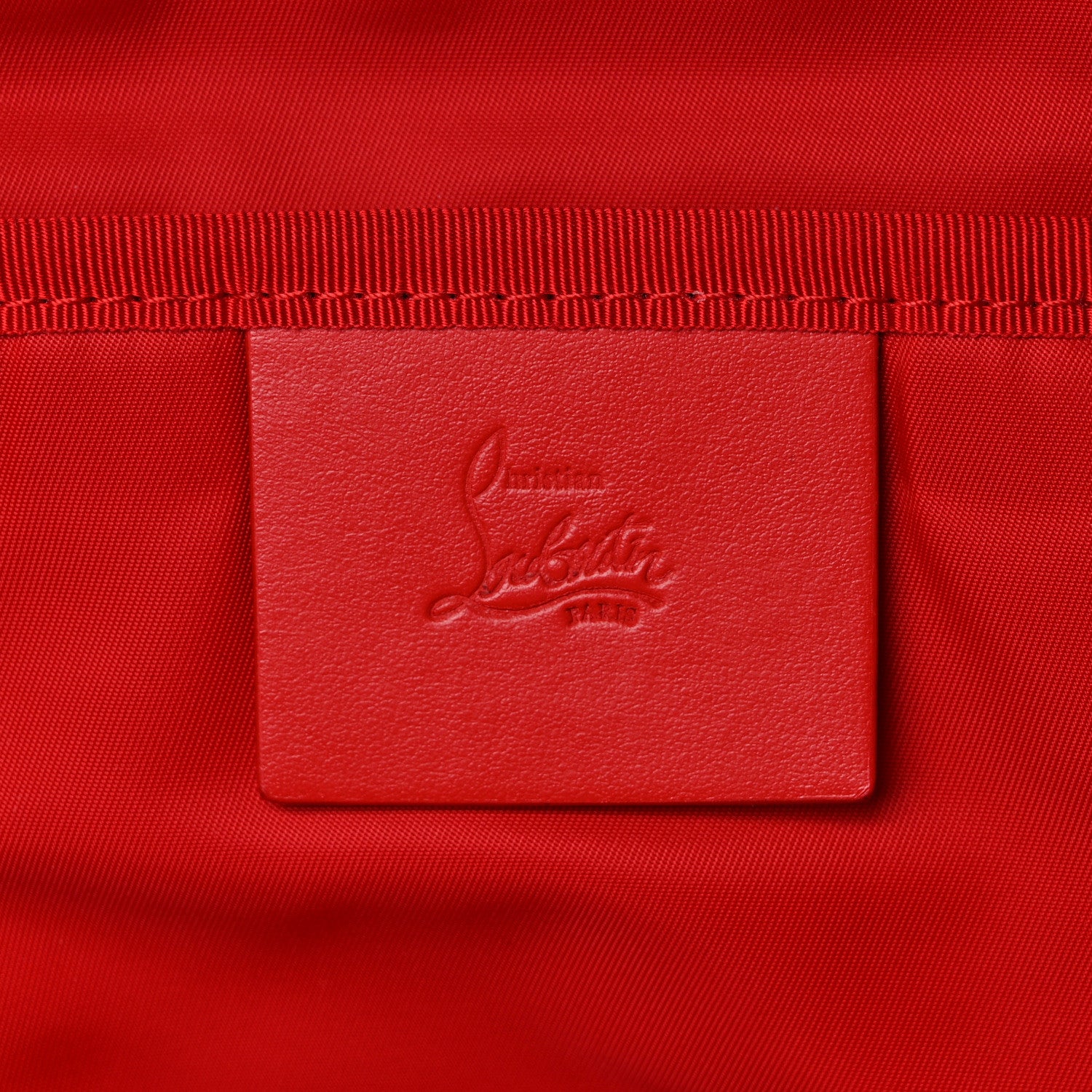 Christian Louboutin Calfskin Rubber Nylon Loubideal Backpack Smoky 6 of 10