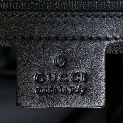 Gucci Velvet GG Monogram Web Medium Double Buckle Backpack Blue Beige Black 6 of 10