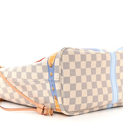 Louis Vuitton Damier Azur Summer Trunks Neo Neverfull MM 9 of 11