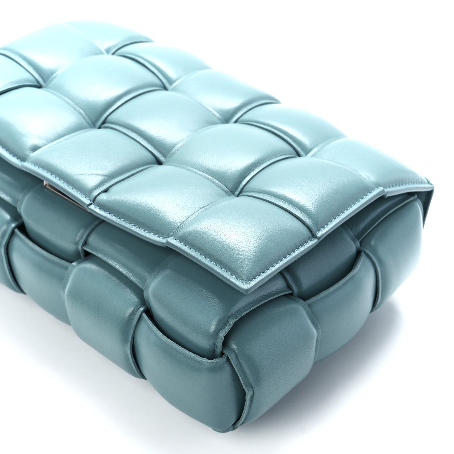 Bottega Veneta Nappa Maxi Intreccio Padded Cassette Crossbody Bag Linoleum 13 of 13