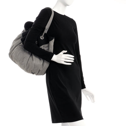 Chanel Iridescent Calfskin Large Stretch Spirit Cabas Grey 2 of 11