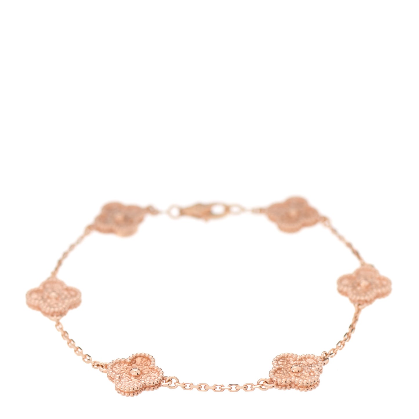 18K Rose Gold 6 Motifs Sweet Alhambra Bracelet