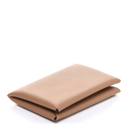 Hermes Evercolor Calvi Card Case Chai 4 of 8