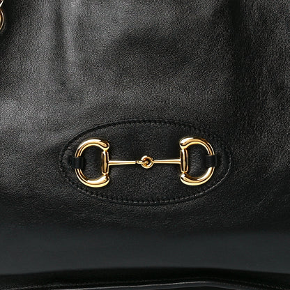 Gucci New Sakai Calfskin Lux Medium Horsebit 1955 Tote Bag Black 11 of 14
