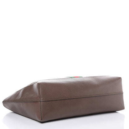 Gucci GG Supreme Monogram Web Ophidia Tote Brown 5 of 12