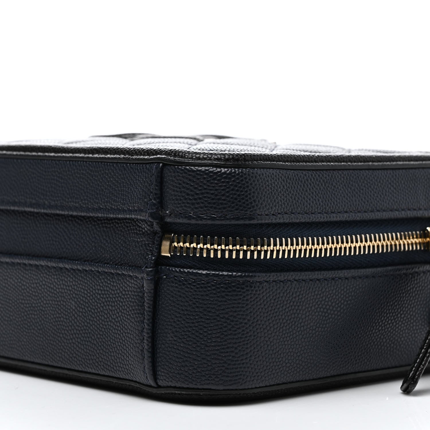 Chanel Caviar Quilted Small CC Filigree Vanity Case Navy Black 10 of 12