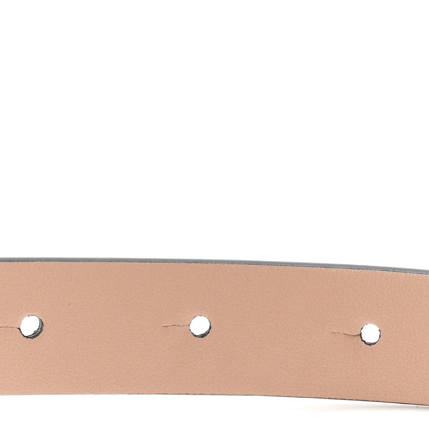 Glossy Calfskin Monochrome VLogo 20mm Belt  90 36 Rose Cannelle