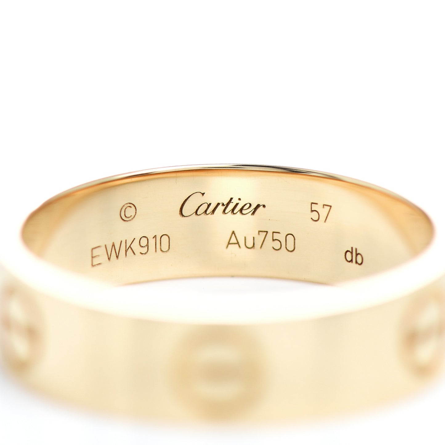 18K Yellow Gold 5.5mm LOVE Ring 57 8