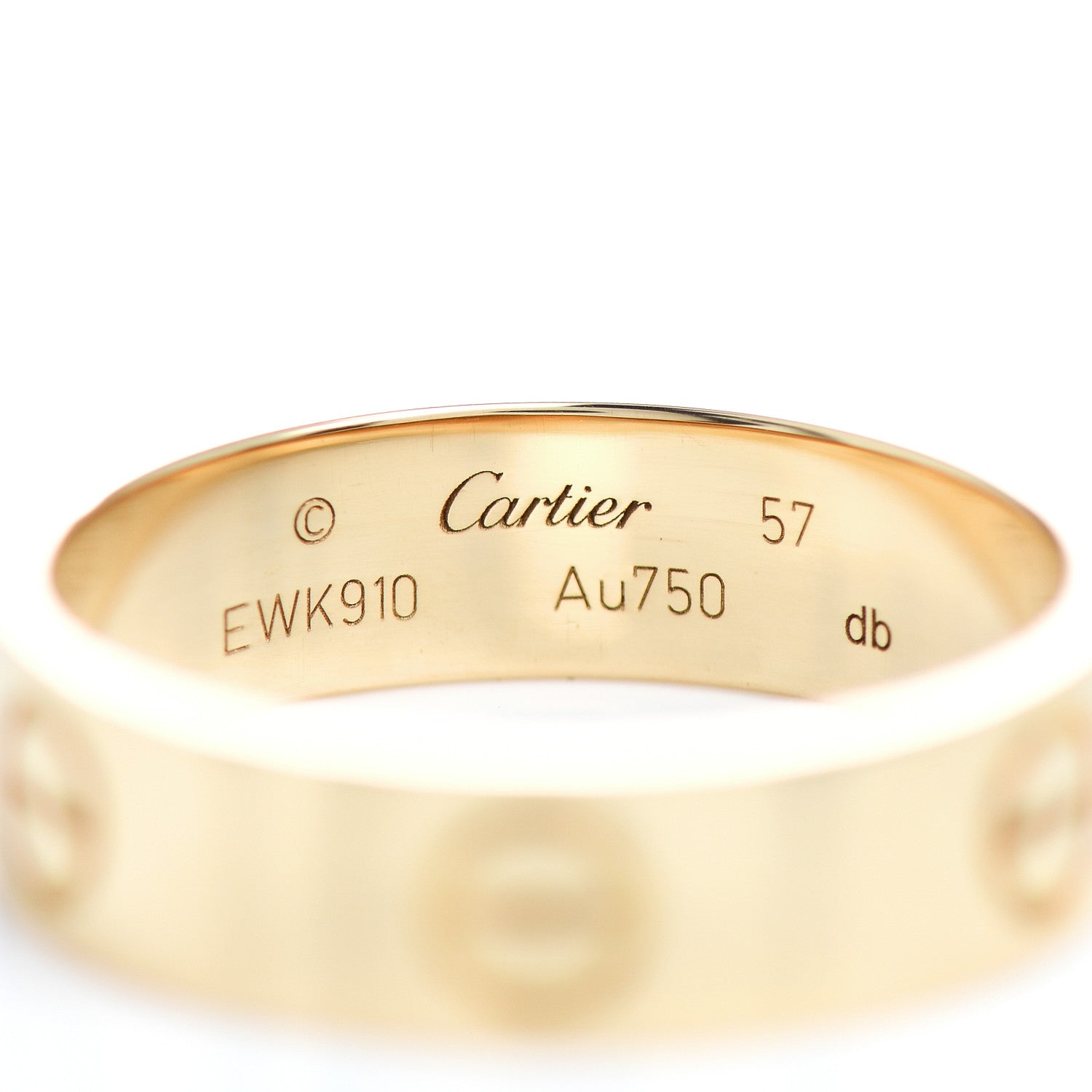 Cartier 18K Yellow Gold 5.5mm LOVE Ring 57 8 4 of 4