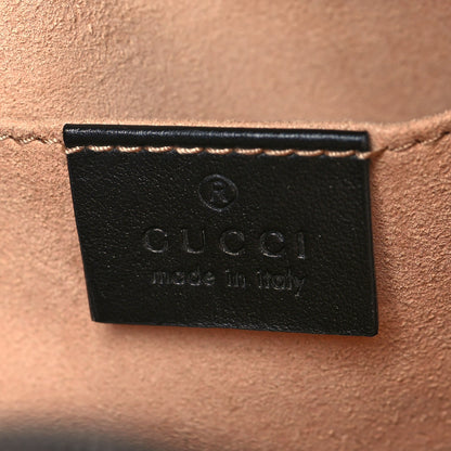 Gucci Calfskin Matelasse Small GG Marmont Chain Shoulder Bag Black 6 of 11