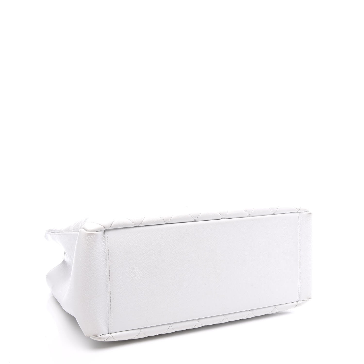 Chanel Caviar Quilted Grand Shopping Tote GST White 3 of 8