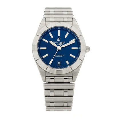 Breitling Stainless Steel 32mm Chronomat Quartz Watch Blue A77310101C1A1 1 of 5