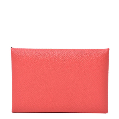 Hermes Epsom Calvi Card Case Rose Jaipur 1 of 6
